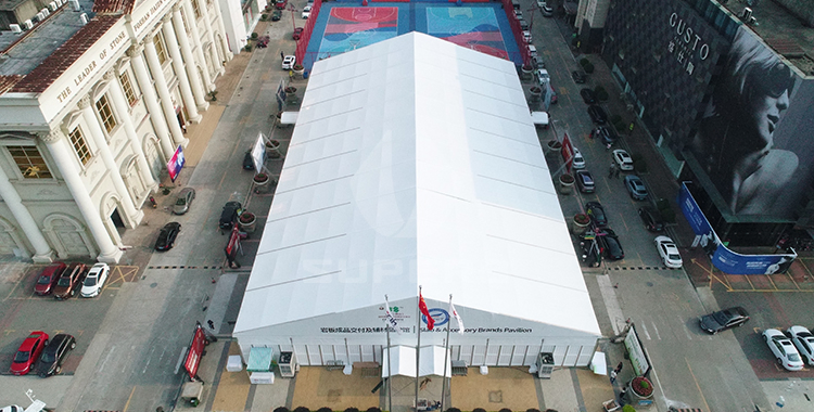 Double Tents with Circular Roof Top