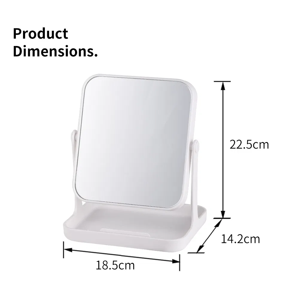 2022 New Arrivel Simple Design Makeup Mirror with Storage