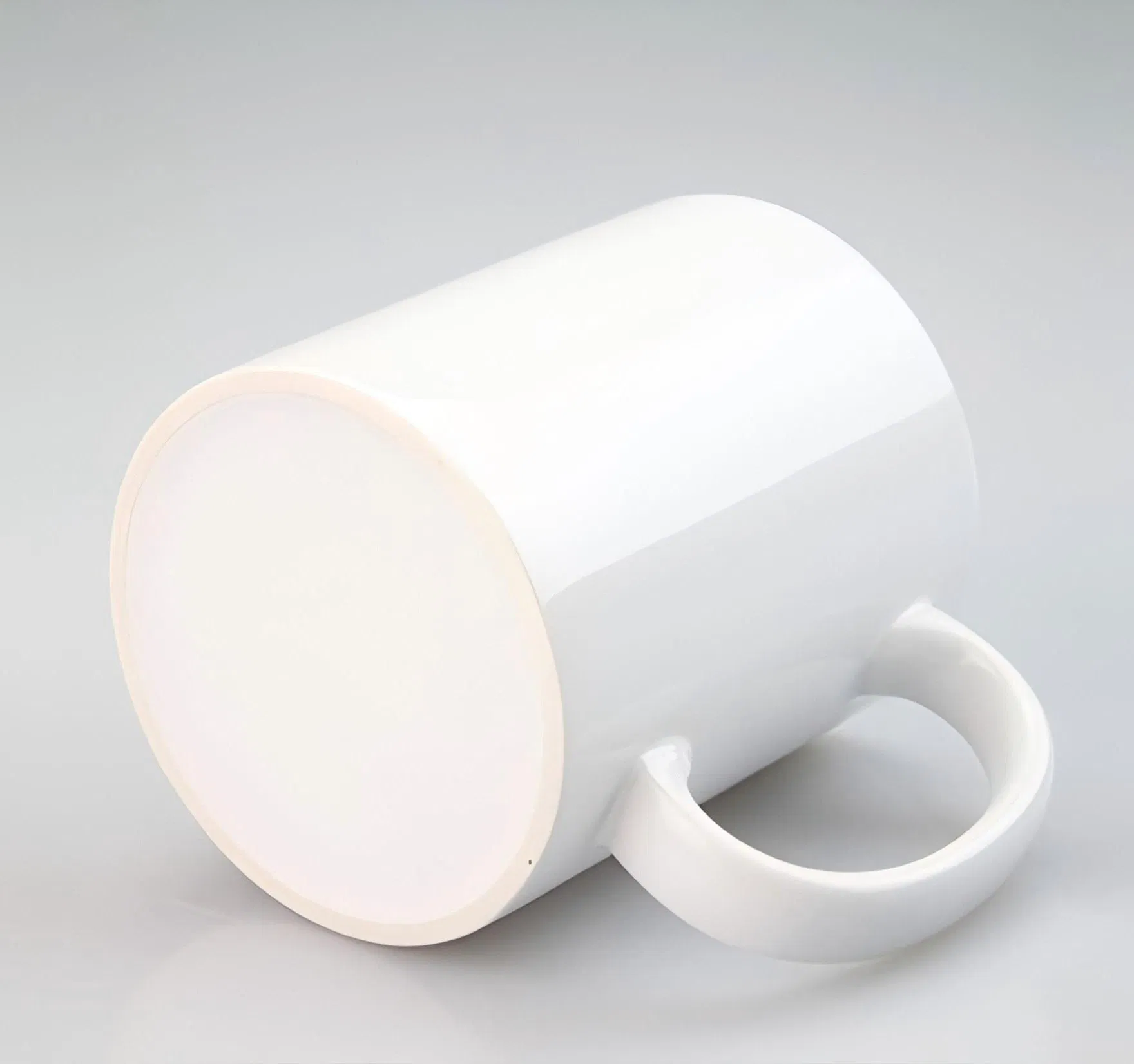 Керамическая кружка 330 мл для сублимации, белая