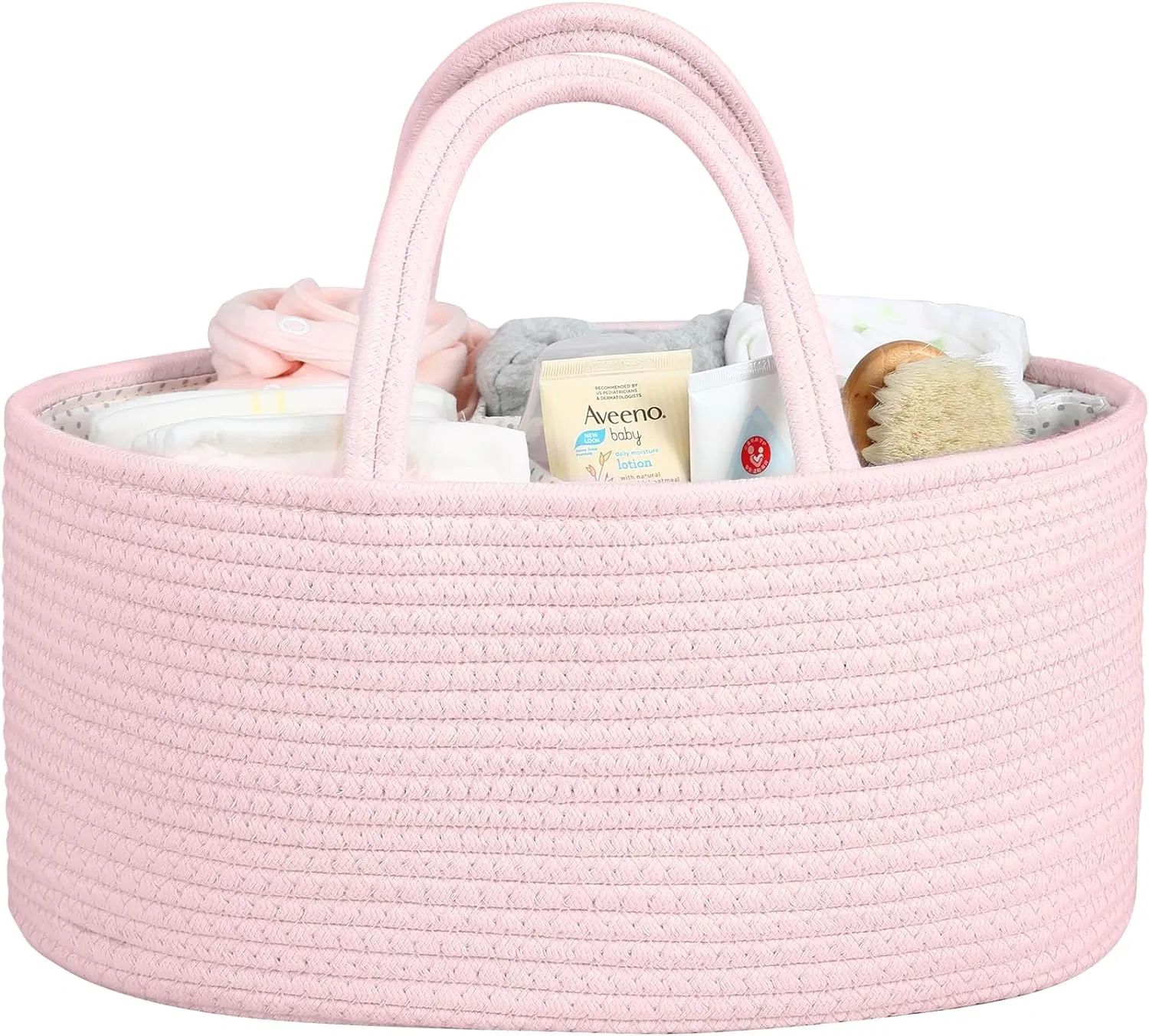 Woven Baby Organizing Blanket Toy Nursery Cotton Rope Storage Basket