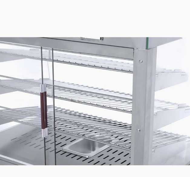 Versatile Stainless Steel Food Warmer for Hot Snack Display