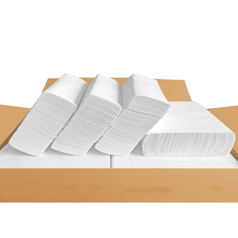 Wholesale Factory Embossed Interfolded Paper Towel Multifold V N Fold Tissue Paper Hand Towels