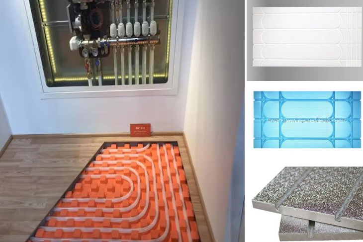 Ultra-Stable XPS Floor Heating Board 350kpa Compatible with Radiant Hot Water Systems