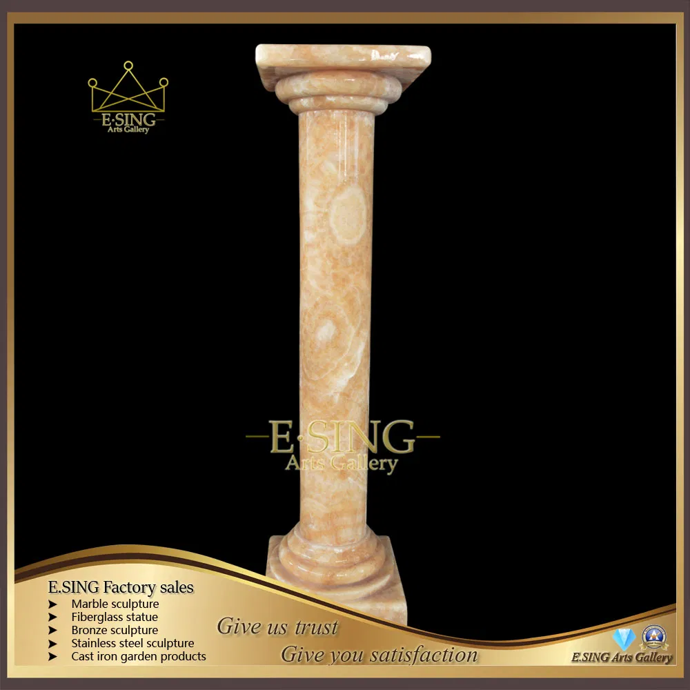 Simple Natural Stone Onyx Marble Small Pillar for Home Decoration