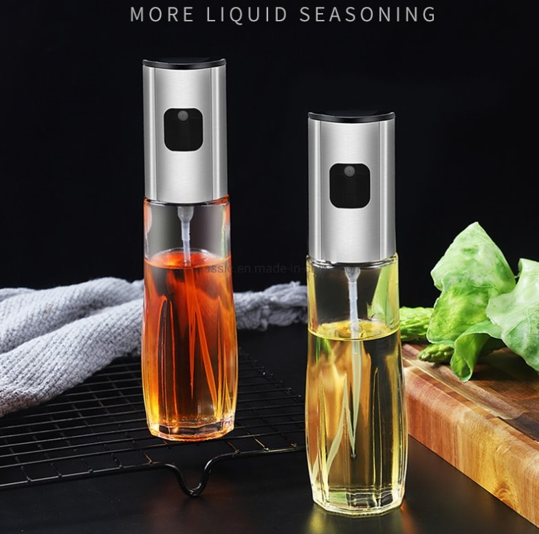 Glass Spray Oil Bottle Condiment Watering Can