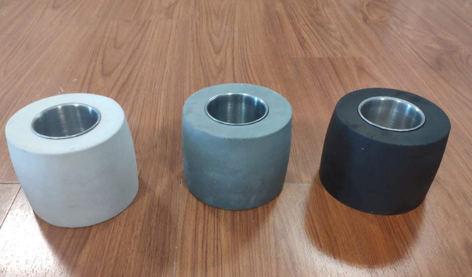 Мини-камин для стола на биоэтаноле, бетонный