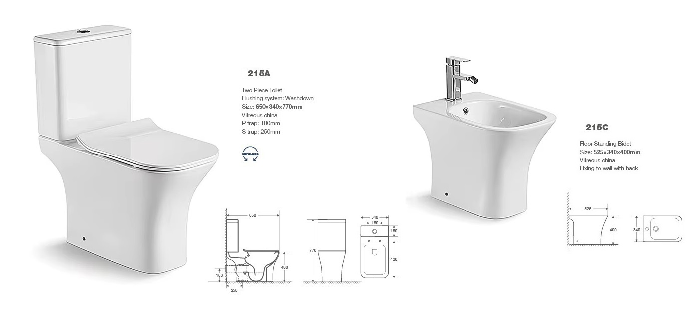 Ceramic Bidet, Sanitary Ware, Toilet & Lavatory Sink, Loza Sanitarias