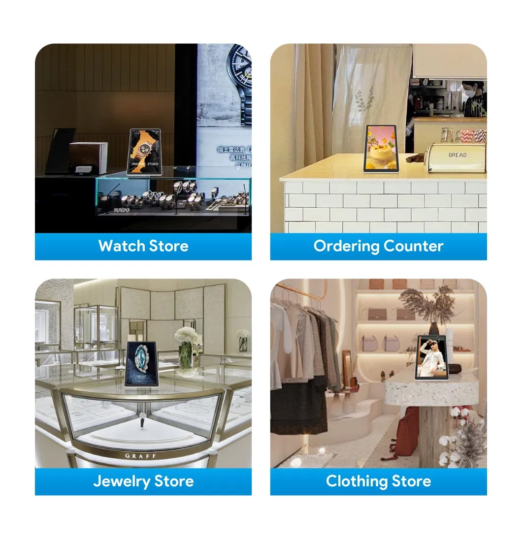 10.1 Inch Battery-Powered Display Mall Kiosk Board Digital Signage