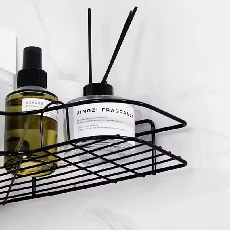 Household High Quality Bathroom Corner Wall Mount Basket Shelves Storage Organizer