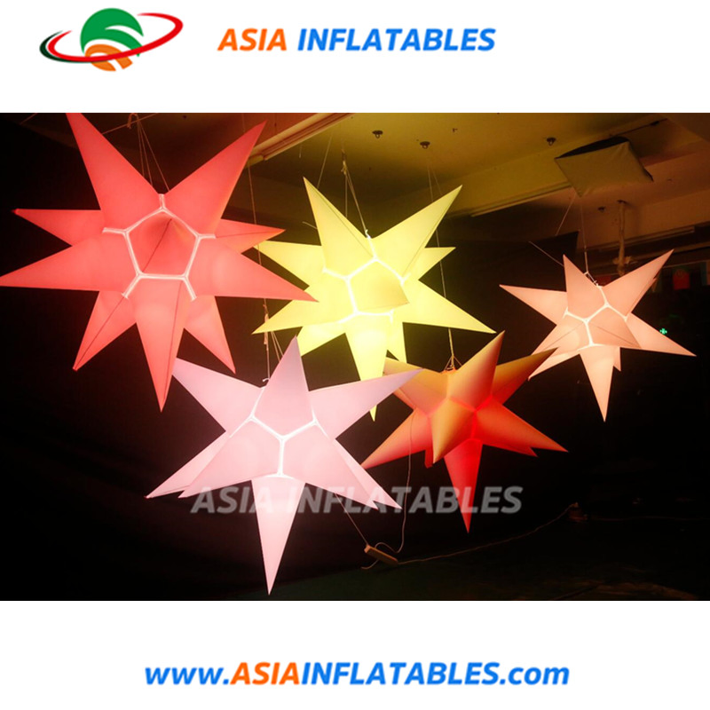 Attractive LED Lighting Inflatable Star Light up Star for Decoration