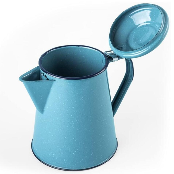 Durable Enameled Steel Coffee Pot for Outdoor Adventures Camping