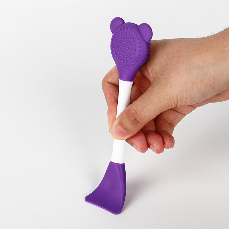 Wholesale Customized Double-Headed Silicone Facial Cleansing Brush and Makeup Brush Tools