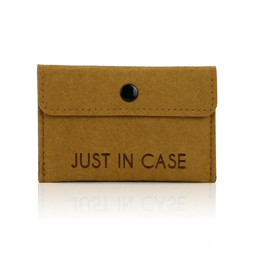 Custom Mini Business Card Coin Purse Key Card Holder Felt Purse Wallet Bag