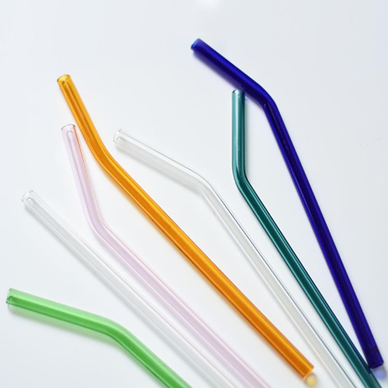 Glass Straw Color Drinking Glass Straw Customized Glass Straw