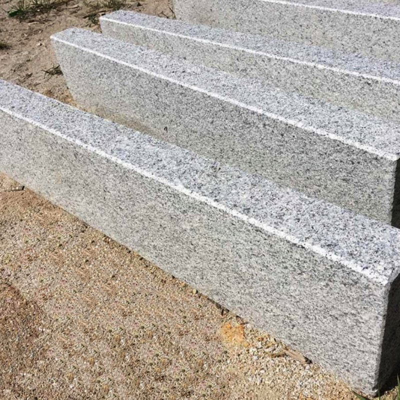 Competitive Price Light Grey G603 Flamed Granite Stone Kerb for Paving