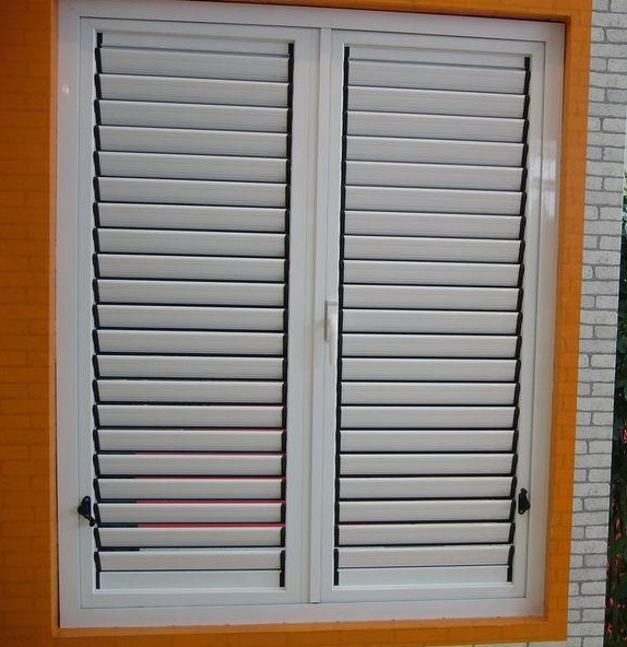 Topbright White Wood Louvered Shutter Windows for Promotion