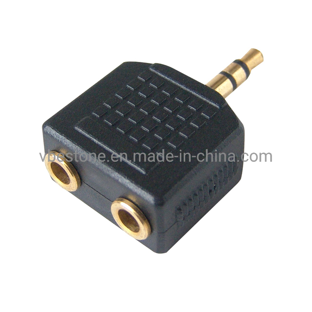 High Quality Headphone Audio Adapter Dual Pin Adapter for Airplane