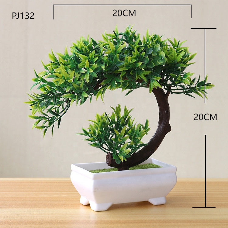 Бонсай искусственный пластиковый в горшке