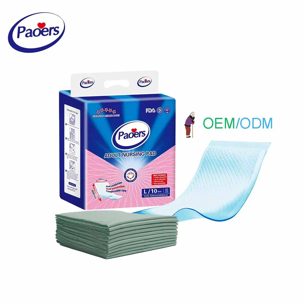 Best Selling Paoers Disposable Underpad for Elder People Hospital Use Incontinence Bed Pad Malaysia Japan