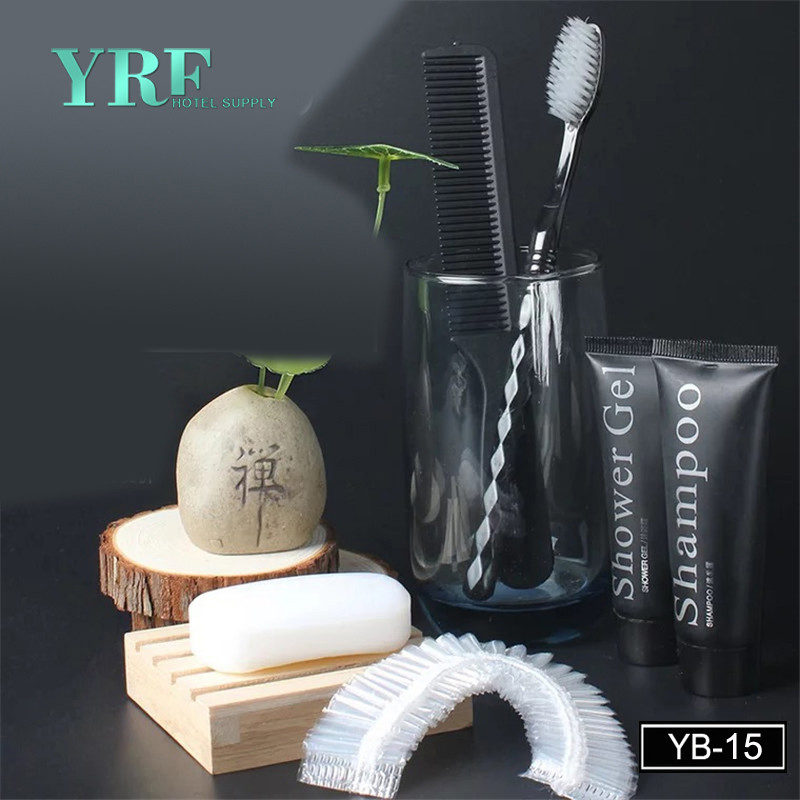 Hotel Amenity Set with Transparent Double Edge Razor and Brand Name Razor Blades Bottle