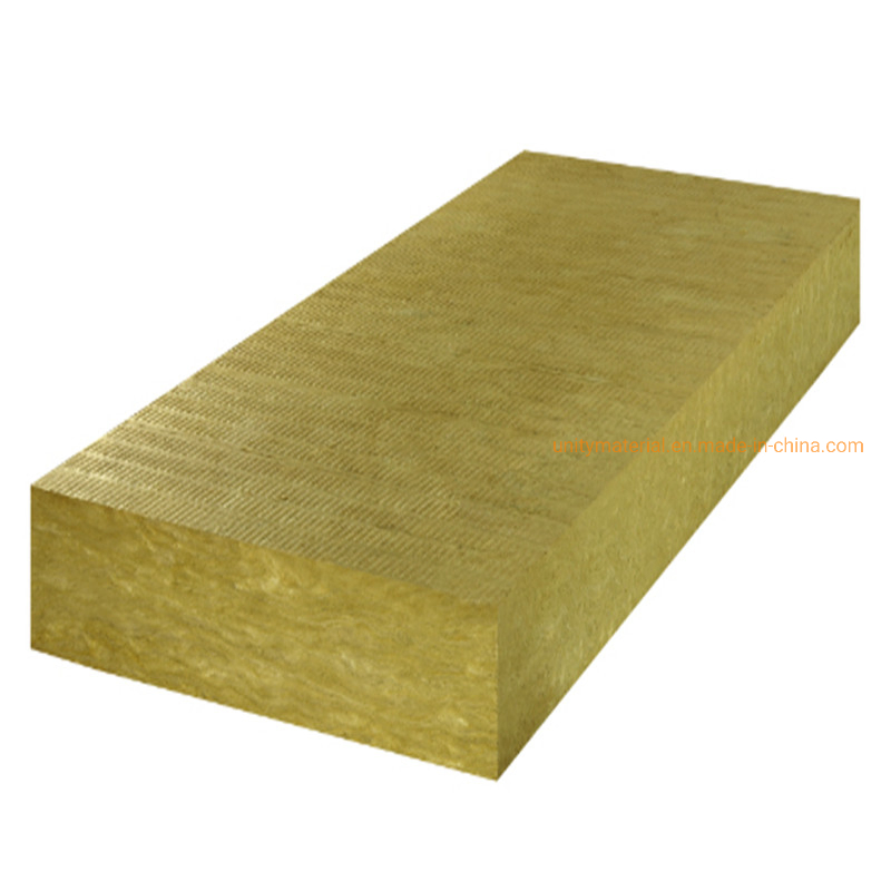 1000X600X50mm Aluminum Al Foil Coated High Density 160kg/M3 Rockwool Sandwich Mineral Rock Wool Panel for Heat Roof Wall Thermal Insulation Materials