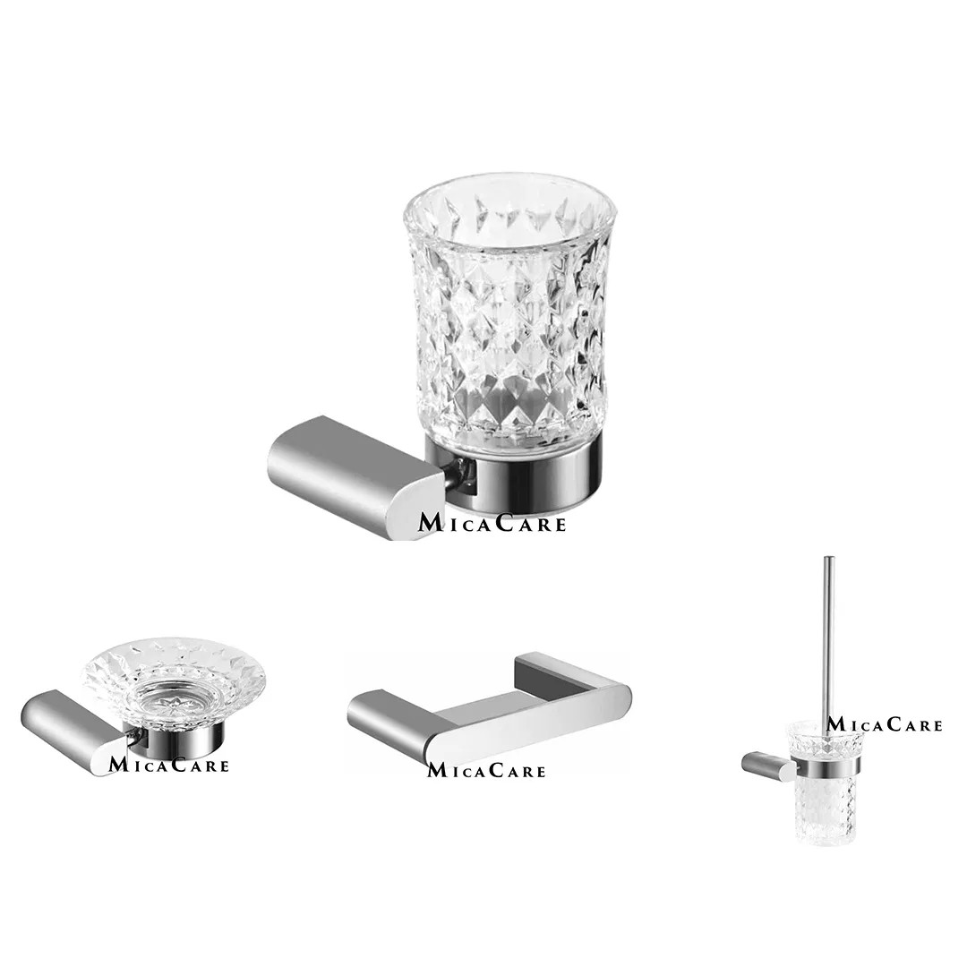 Stylish Concealed SS304 Bathroom Toothbrush Holder with Tumbler