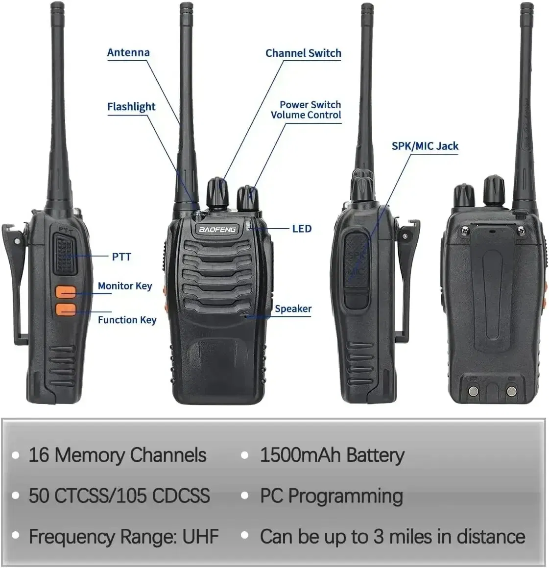 Портативная рация Baofeng BF888S
