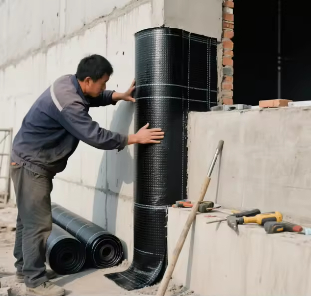 Damp Proof Course Black Building Waterproof Tape Membrane for Walls Dpc Tape