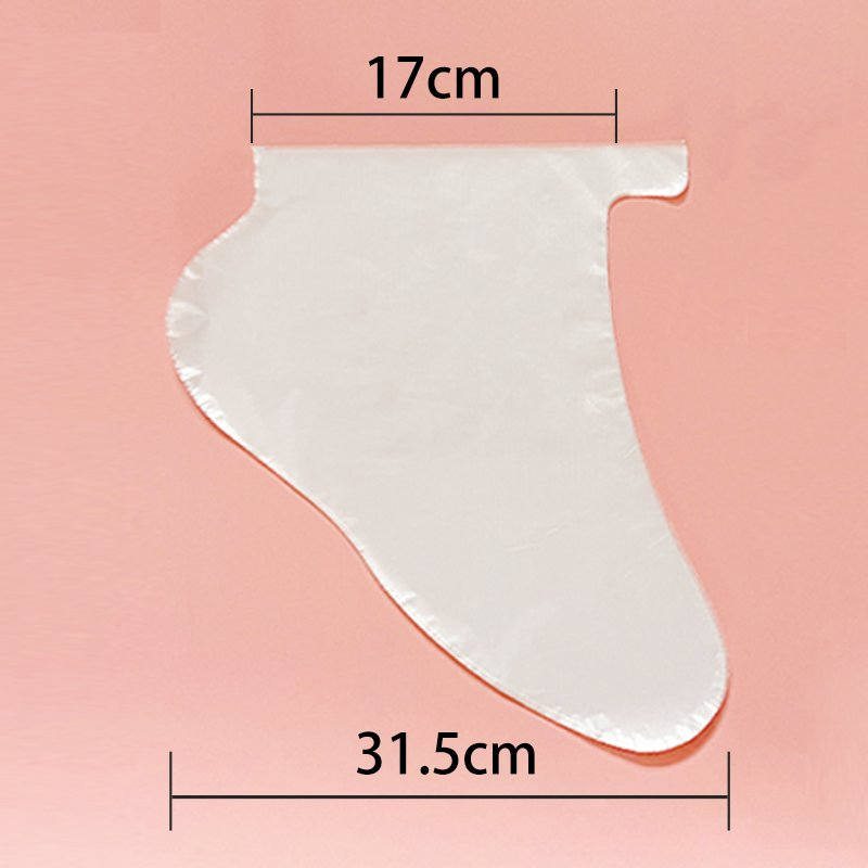 Disposable Foot HDPE Cover Foot Cover Socks and Plastic Cover for Foot Pedicure Feet Massage Shop Use