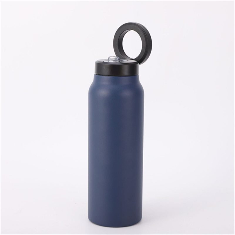 Magsafe Water Bottle Stainless Steel Water Bottle with Magnetic Phone Holder & Straw