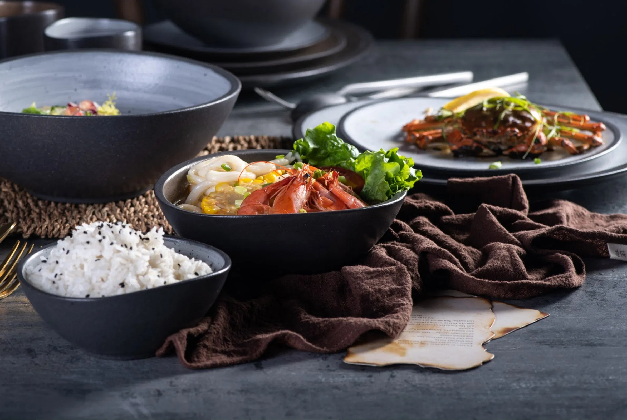 Restaurante Chef Porcelain for The Hotel Crokery Dinnerware Japan Cuisine Plate Dinner Set Restaurant Dinnerware