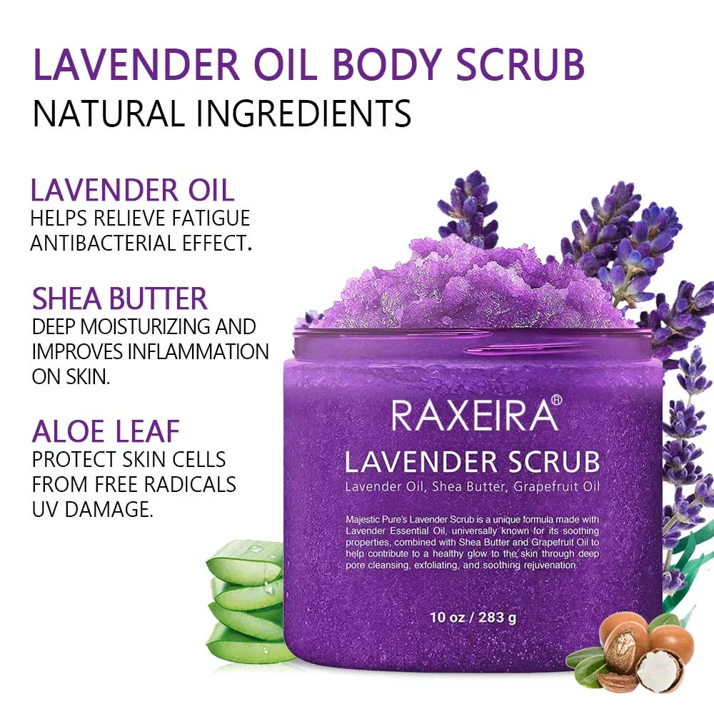 Hydrating and Nourishing Lavender Oil Body Scrub for Acne Prone