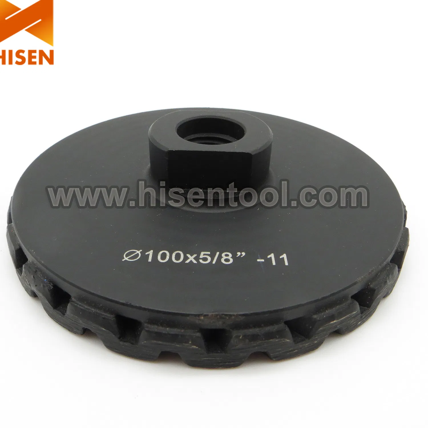 Алмазная чашечная фреза 100 мм Turbo с резьбой 5/8-11