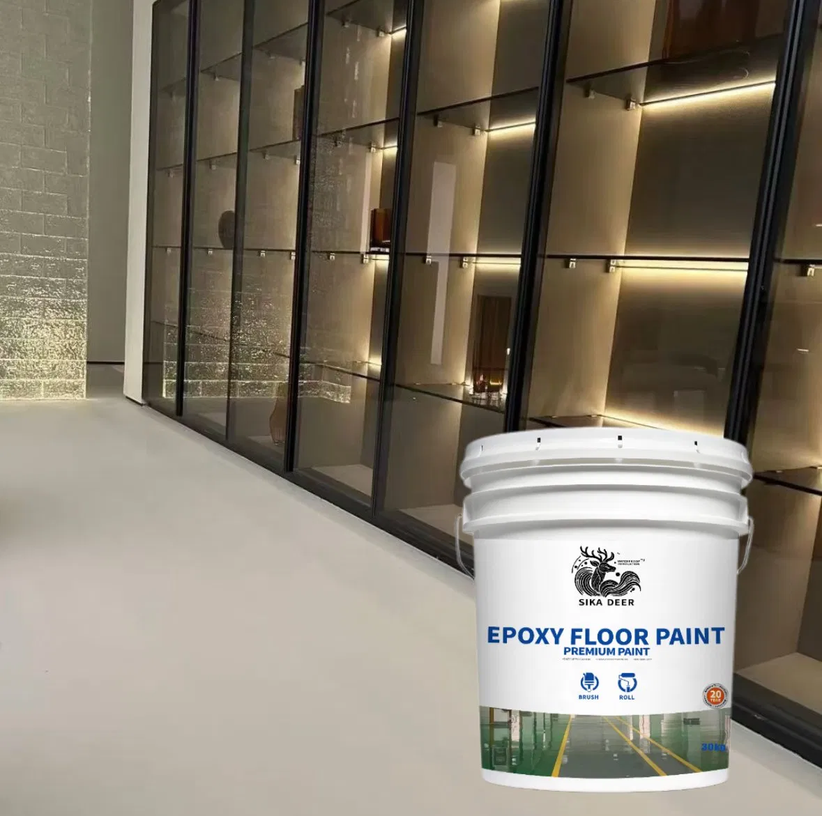 Epoxy Floor Paint Coating for Floor Protection with Mold Resistance and Oil Resistance