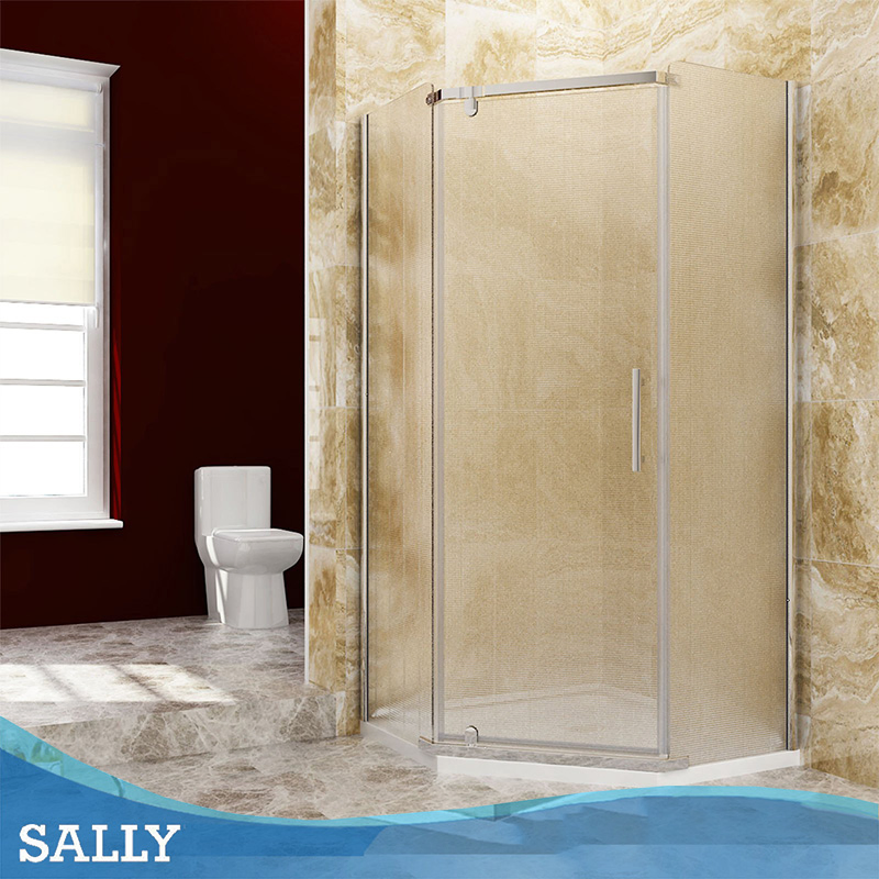 Neo Angle Bathroom 38X38inch Corner Entry Hinge Shower Cabinet Shower Enclosure