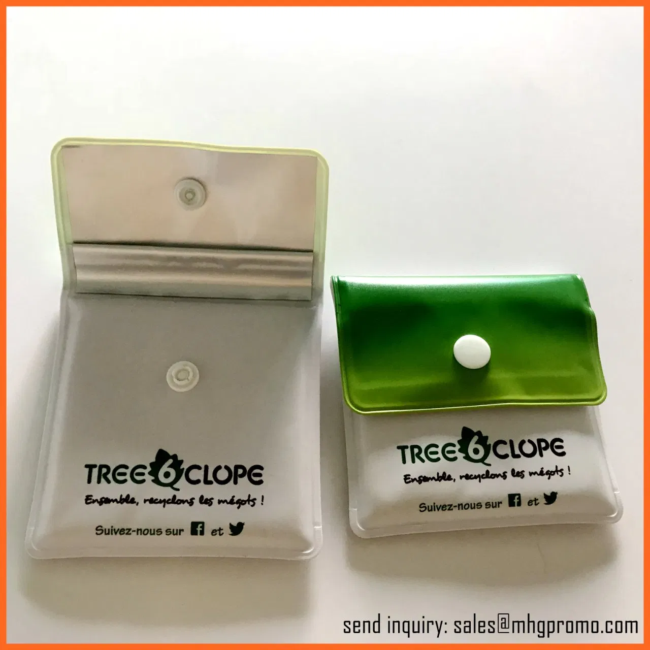 Eco-Friendly Recycle PVC Portable Pocket Ashtray