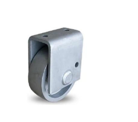 Cast Iron Wheel with Two Threaded Holes Fixed Bracket