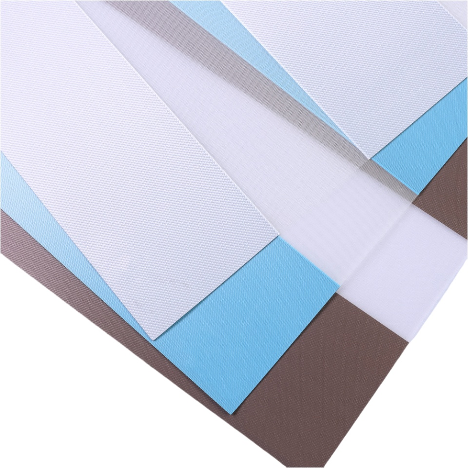 Water Resistant Polyester Zebra Roller Blinds Sunscreen Fabric Window Blinds Blackout Fabric