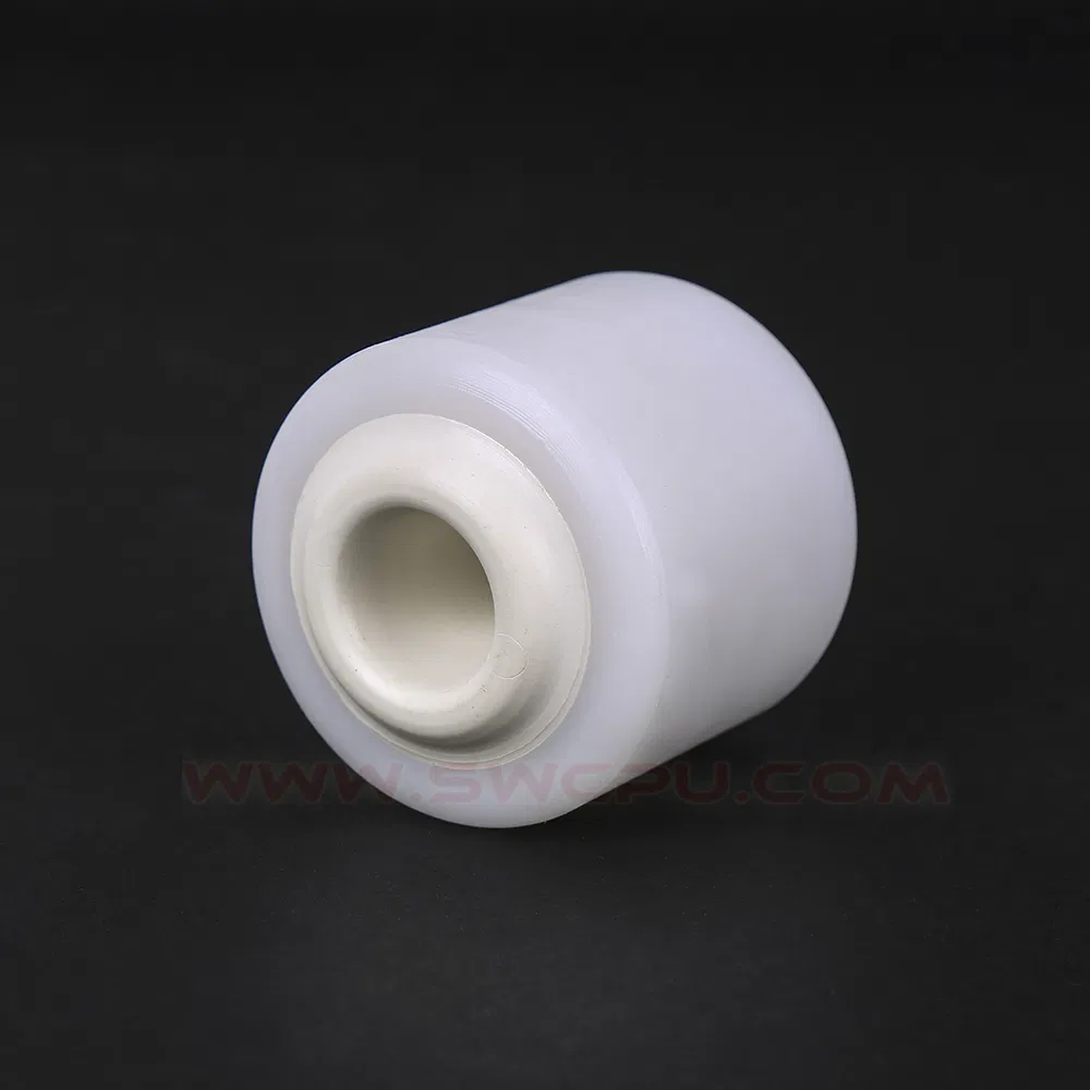 Food Grade PU Polyurethane Silicone Coated Plastic Roller Pulley with Bearing