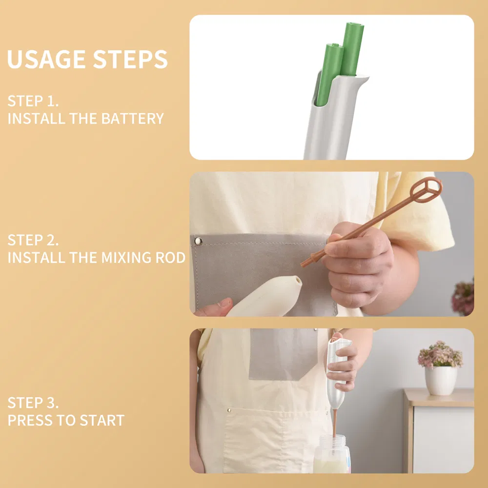 2025 Automatic Handheld Whisk Mini Drink Mixer Foam Maker Electric Milk Frother