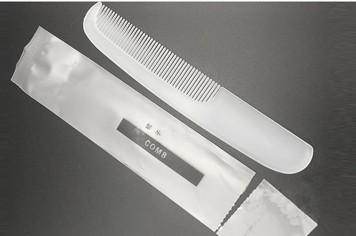 Plastic Comb with Print Logo Bag Packing