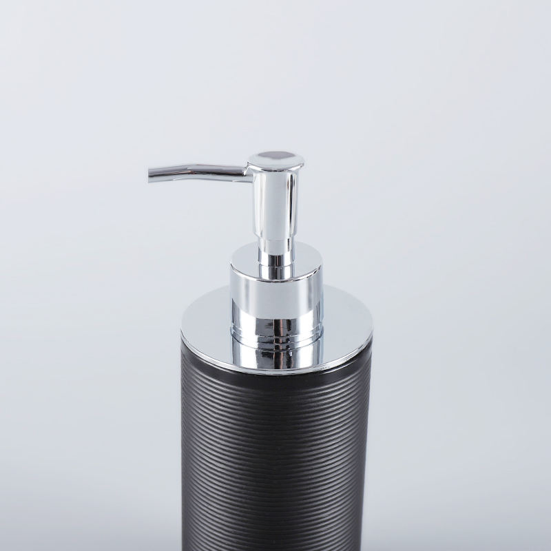 6 Pieces Bathroom Accessory Set with Trash Can, Toilet Brush Holder, Soap Dish Lotion Bottle