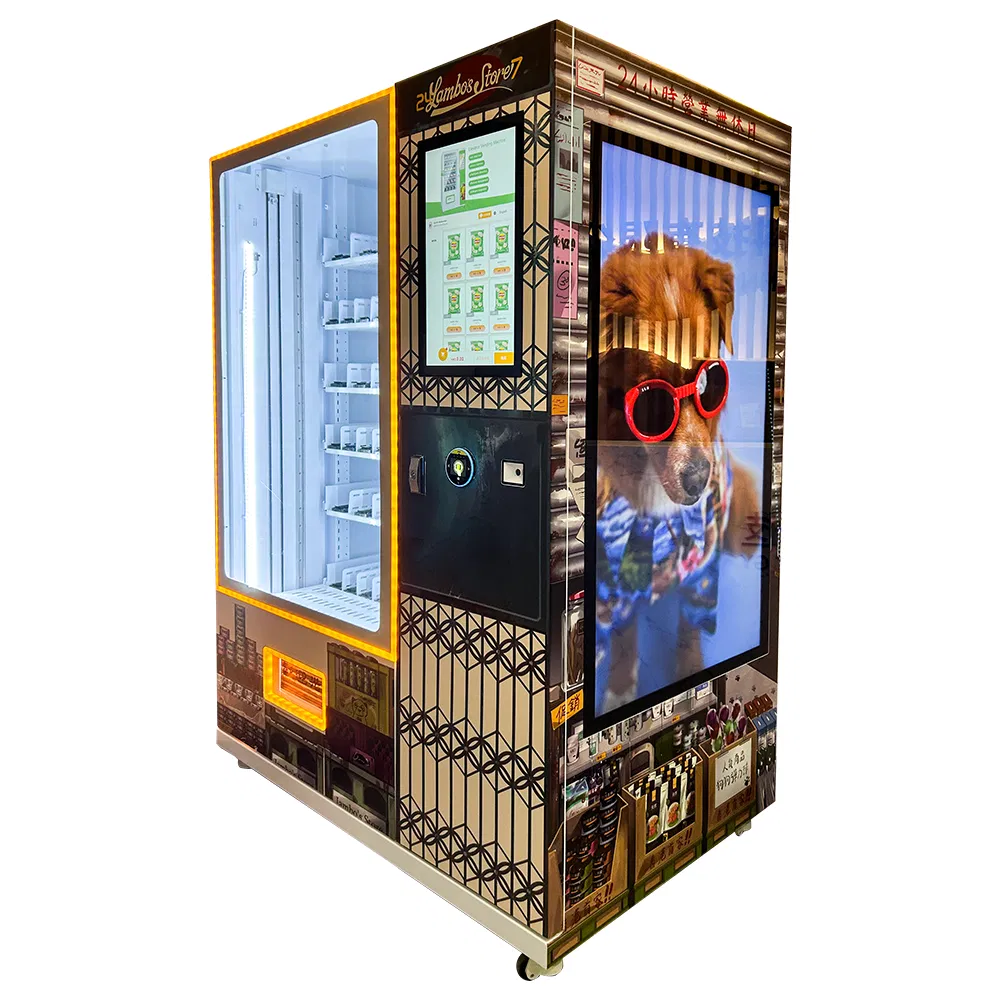 Upus 24 Hour Custom Smart Vending Machine Combo Pet Supplies Snack and Drink Vending Machine