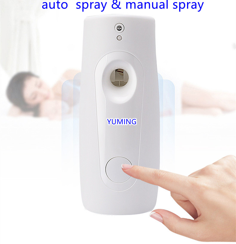Essential Oil Diffuser Perfume Fragrance Automatic Air Freshener Dispenser with Refillable Aerosol Spray Can