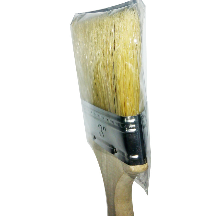 Multipurpose 3" High Quality White Color Hair with Red Plastic Handle Paint Brush