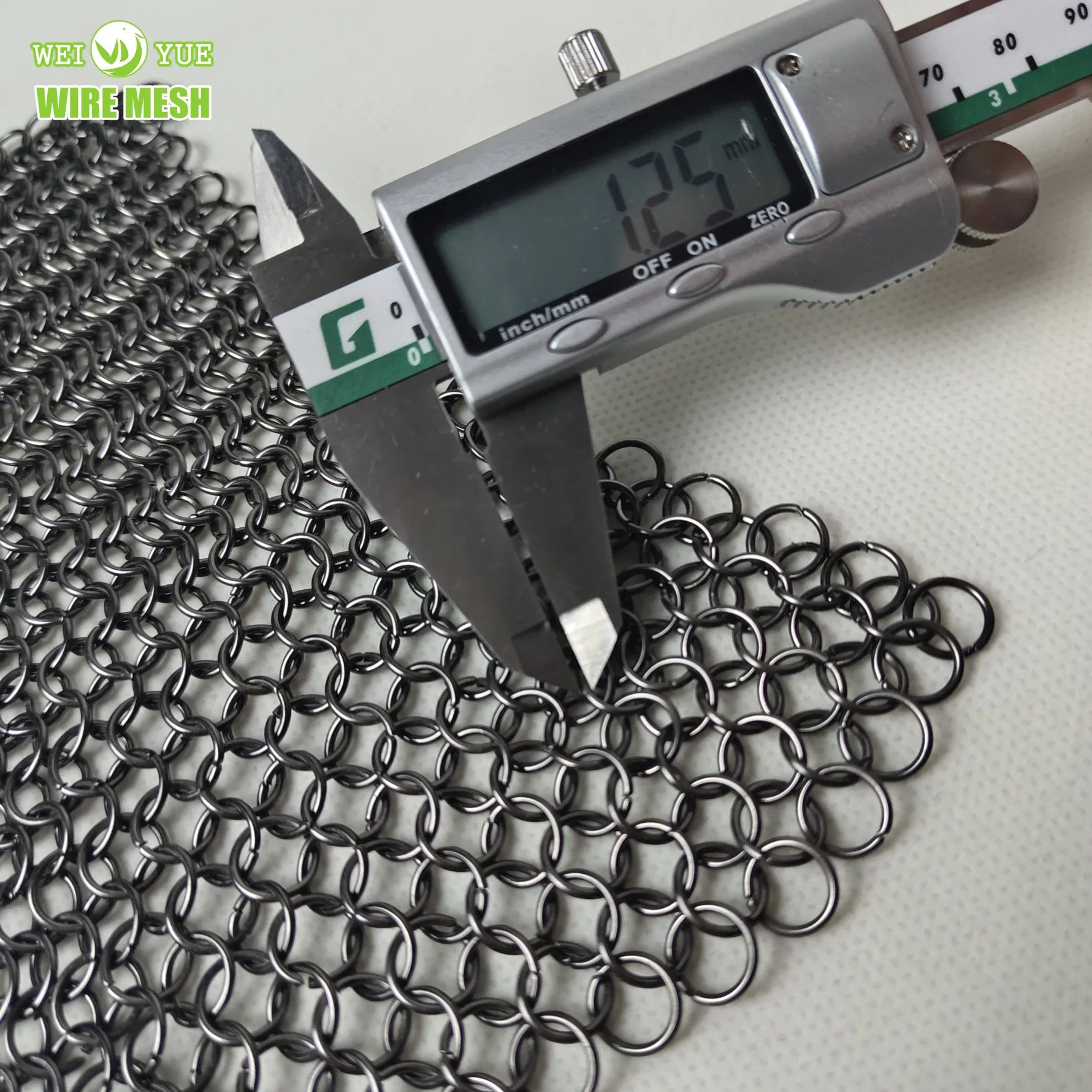 304 Stainless Steel Chain Mail Metal Decorative Ring Mesh