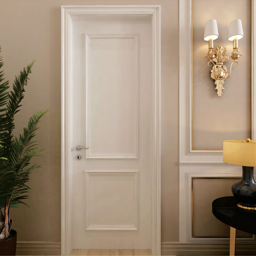 Kojo Interior Bedroom WPC Panel Door - Restroom Suitable, 40mm Thickness, 10PCS MOQ