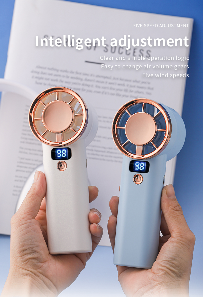 Портативный вентилятор с быстрой зарядкой Type-C