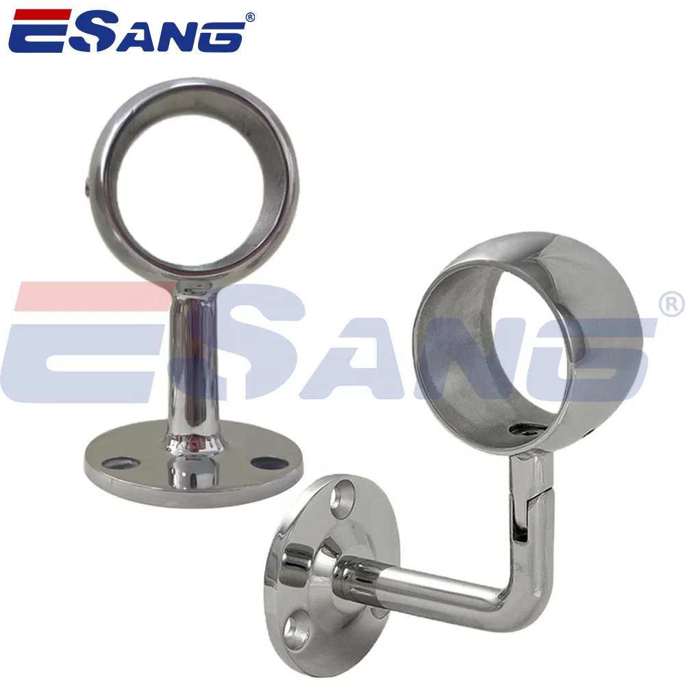 Esang Wall and Glass Mount Stair Railing Balustrade Adjustable Stainless Steel Handrail Bracket