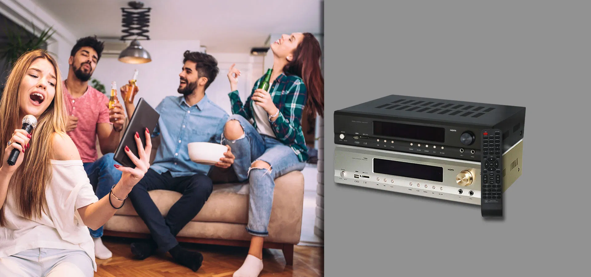 Tianlai AV-880 Karaoke Subwoofer Desktop Power Amplifier